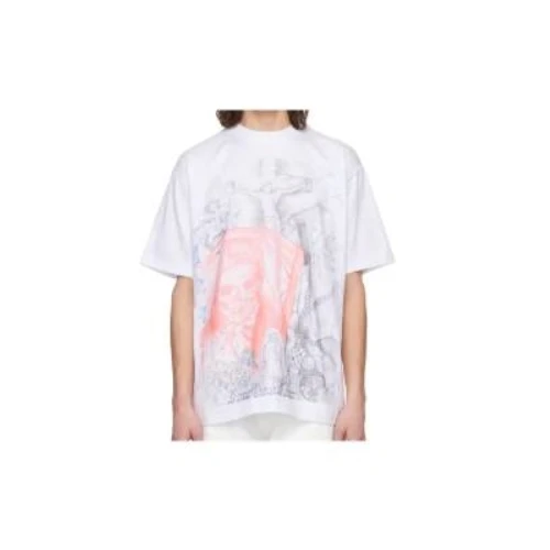 424 ホワイト プリントTシャツ