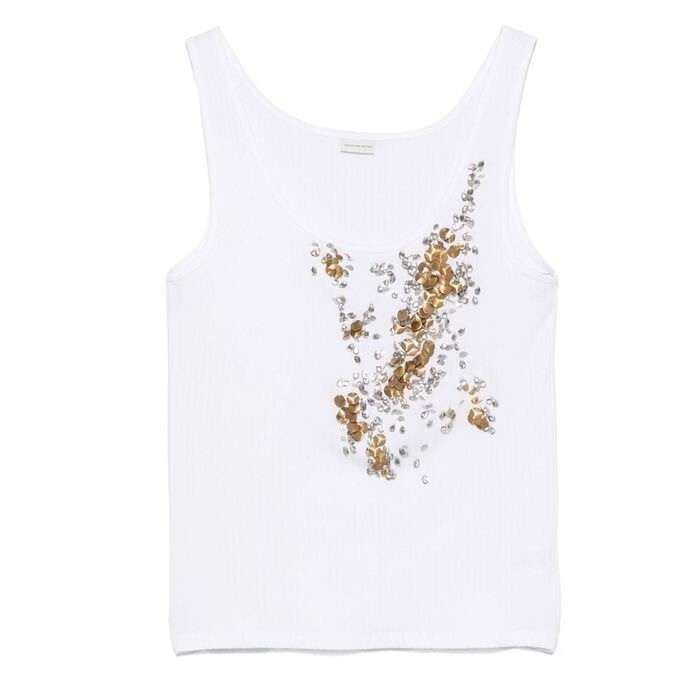 Dries Van Noten SS25 装飾 タンクトップ