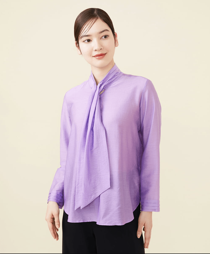 Sybilla シアーボウタイブラウス