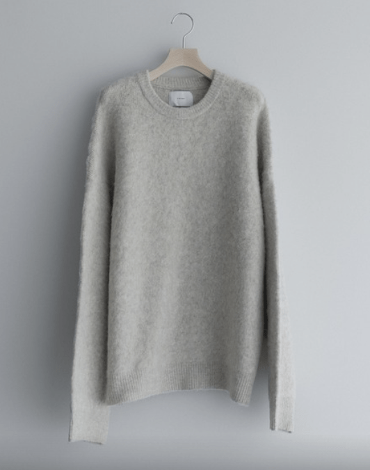 remer loose shadow gradation & melange knit