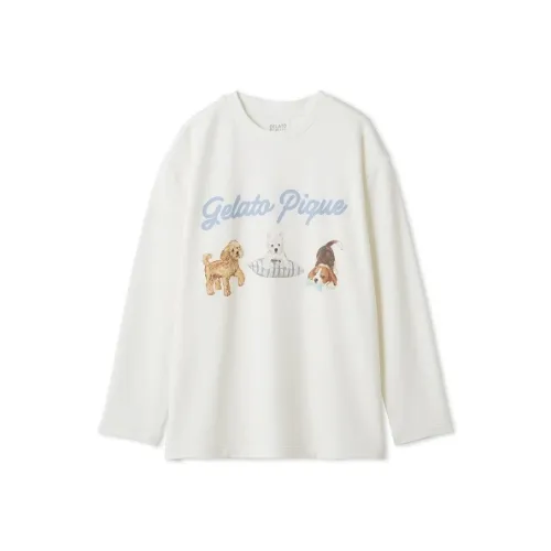 Gelato pique 【UNISEX】プレイフルDOGワンポイントロンT