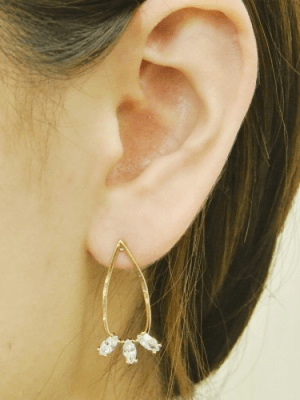 trim 【t-980P】フォームストーンピアス