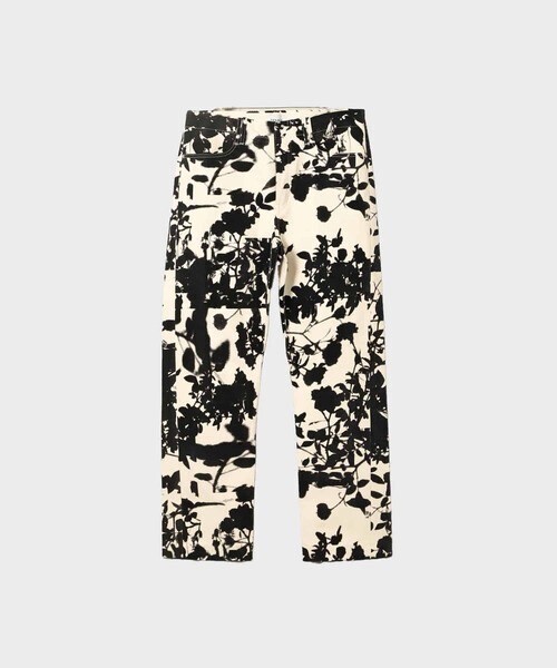 TANAKA STRAIGHT JEAN TROUSERS BLACK ROSE