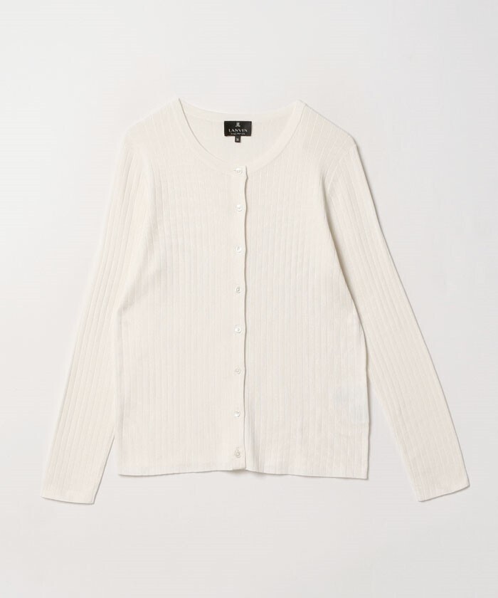 LANVIN COLLECTION リブニットカーディガン