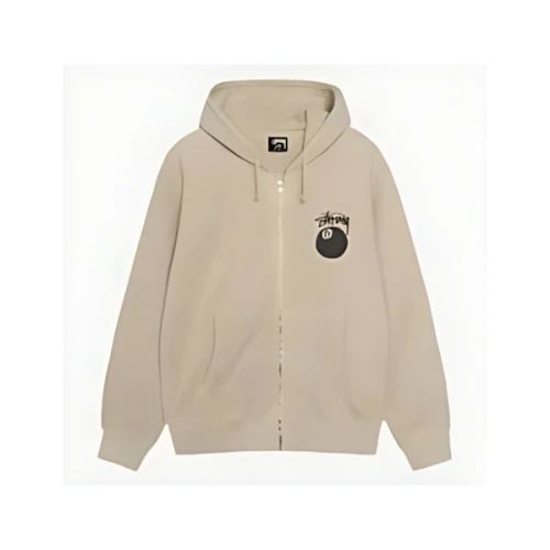 Stussy 8 BALL ZIP HOODIE PIGMENT DYED