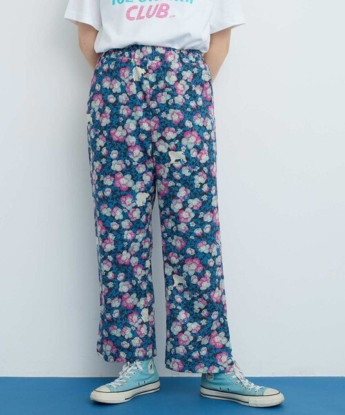 I am I Arctic Flower スリットパンツ