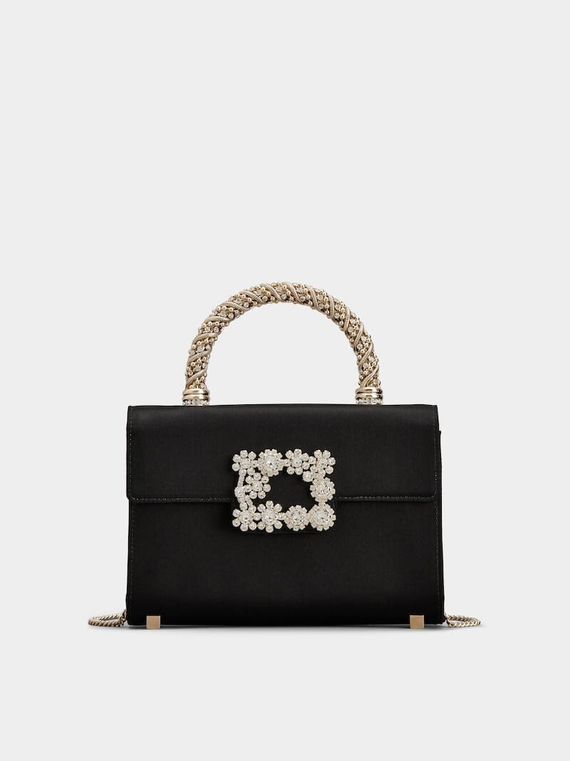 Roger Vivier ジュエル エフロレッセンス サテン バッグ ミニ