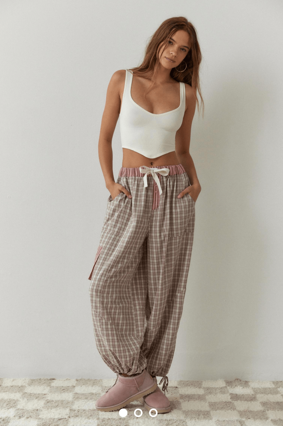Urban Outfitters ノア スプライスド パジャマパンツ