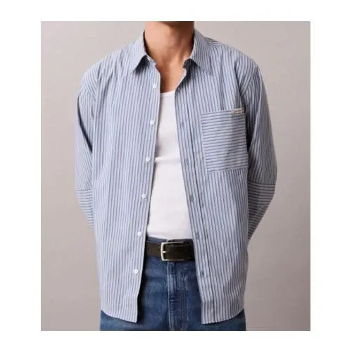 Calvin Klein Multi Stripe Coolmax Relaxed Shirt