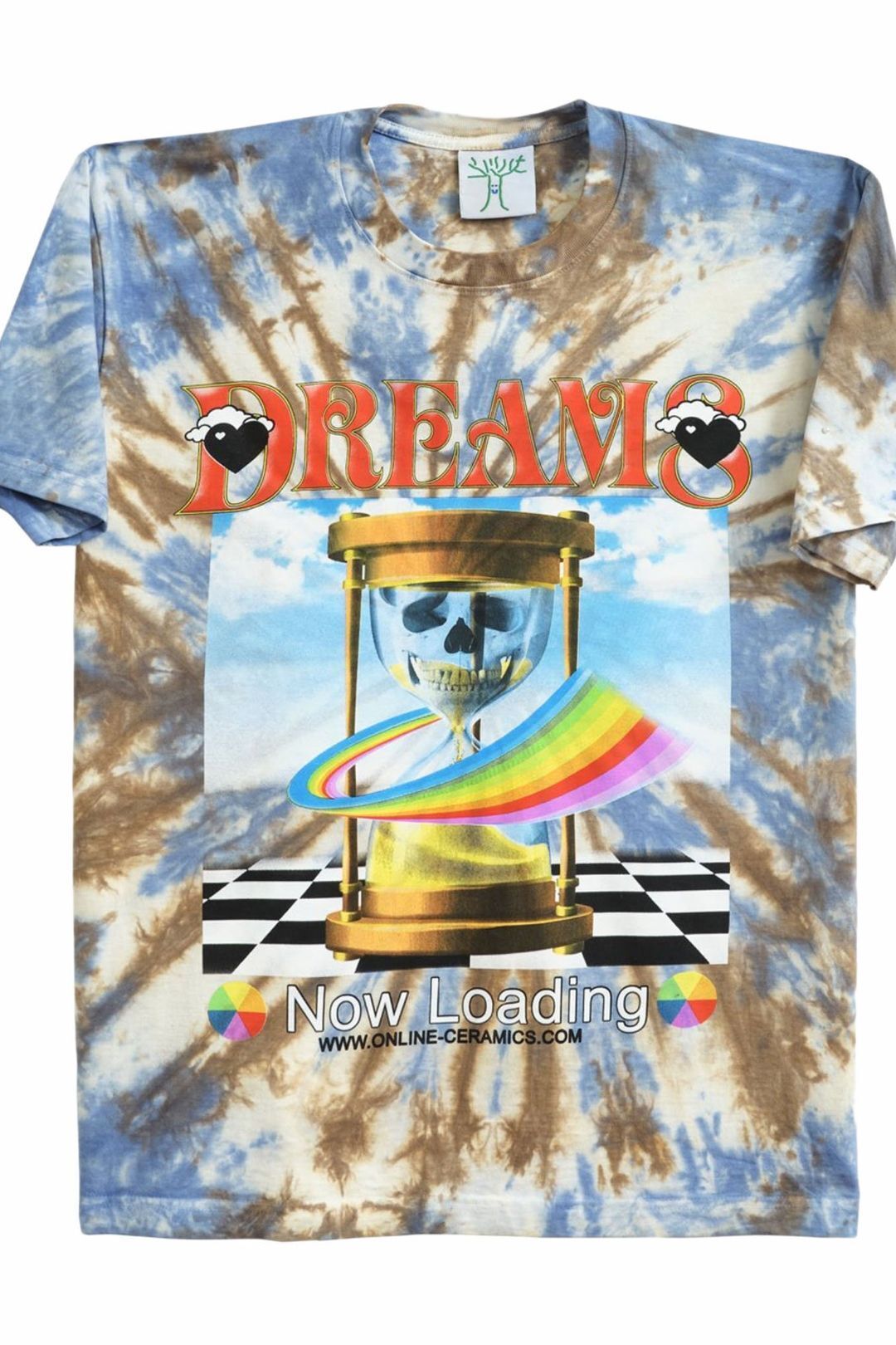 Online Ceramics Dreams Now Loading T-Shirt (Tie Dye)