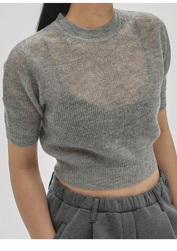 TODAYFUL Sheer Mohair Knit