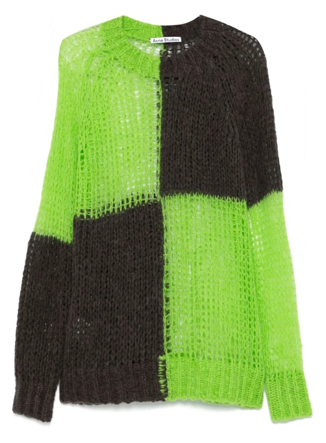 Acne Studios CHECK PATTERN SWEATER IN MULTICOLOR