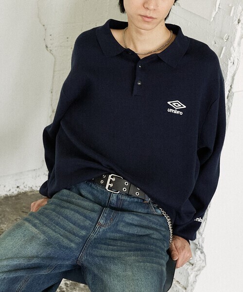 UMBRO KNIT POLO SWEATER/ニットポロセーター/UMBRO別注(限定展開)
