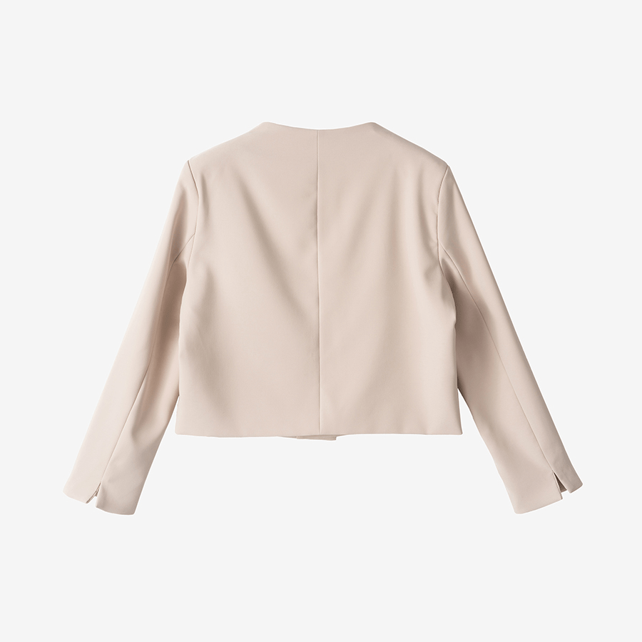 maison de Dolce. ノーカラージャケット【beige】M