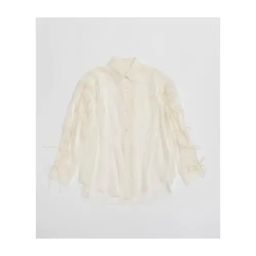 MAISON SPECIAL Oversize Shear Ribbon Shirt