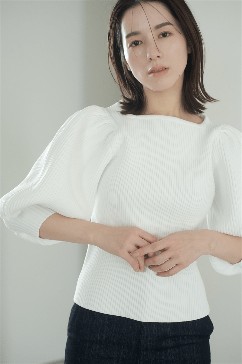 maison de Dolce. バルーンニット【white】