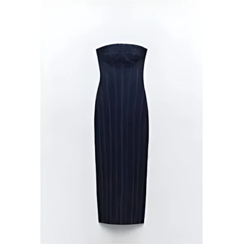 ZARA ZW デニム ミディワンピース