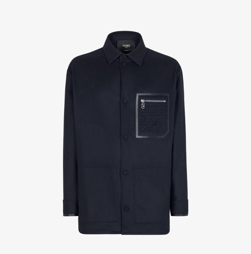 FENDI ブルーカシミア Go-To ジャケット
