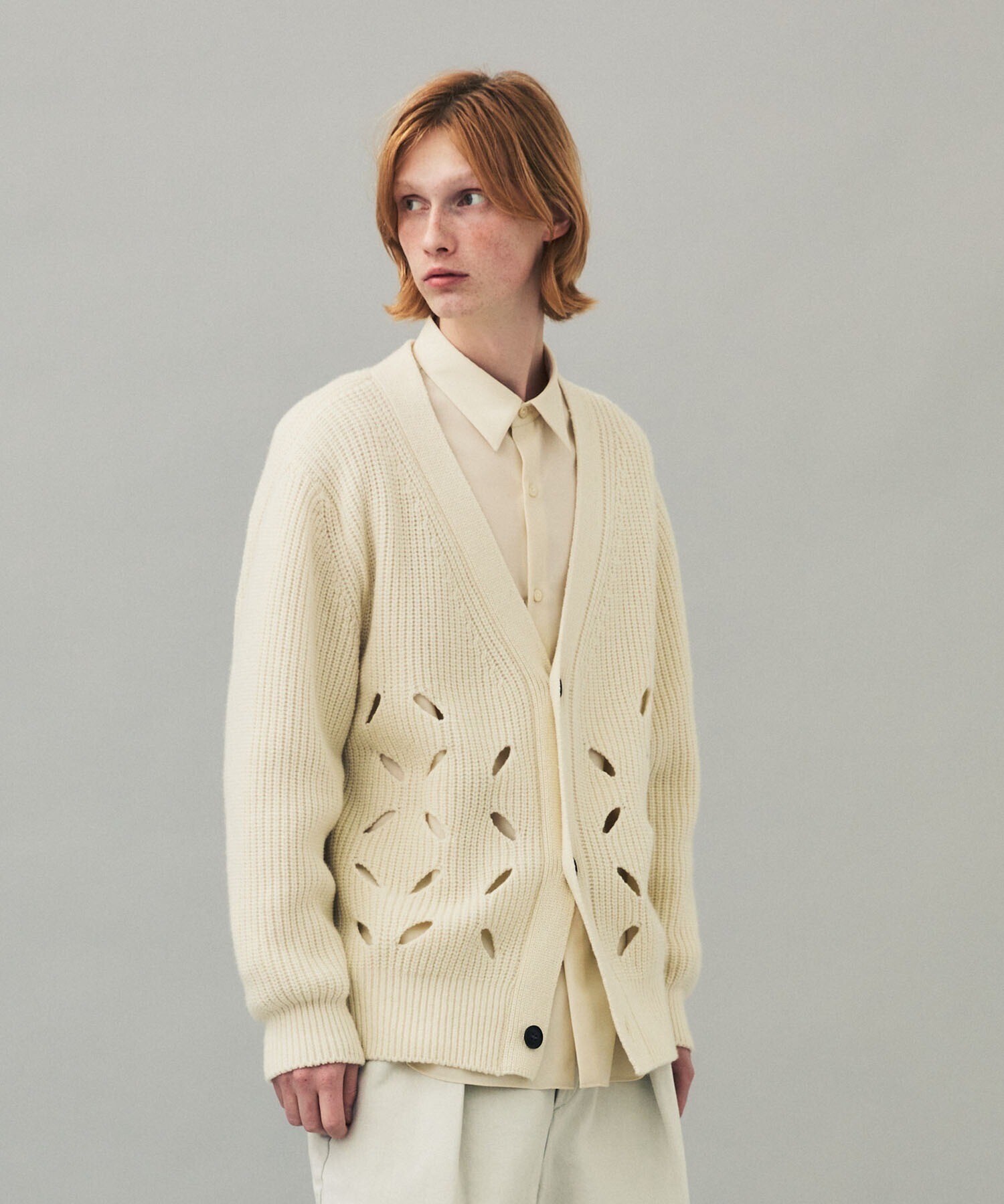 CITY リーフホールカーディガン/LEAF HOLE CARDIGAN