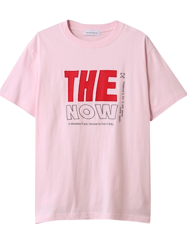 MAISON SPECIAL THE NOW Logo T-shirt/THE NOWロゴTシャツ