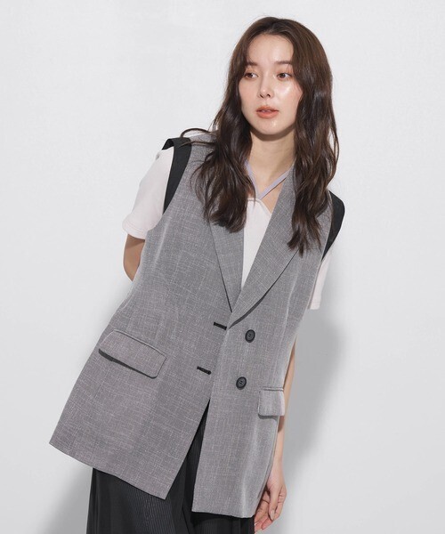 UNITED TOKYO ショルダーポイントメッシュジレ
