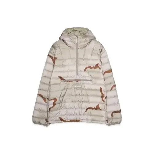Supreme Micro Down Half Zip Hooded Pullover "Desert Camo"