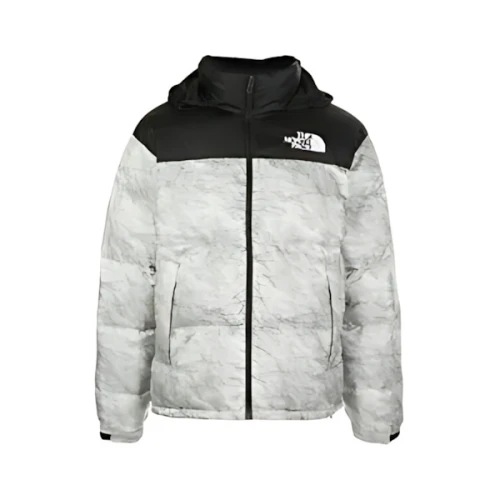Supreme × THE NORTH FACE Paper Print Nuptse Jacket