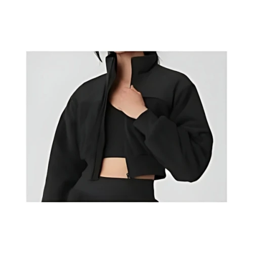 Alo Yoga POLAR FLEECE CROPPED WINTRY MIX JACKET