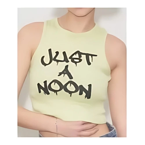 JUST A NOON スプレーロゴアメスリタンクトップ