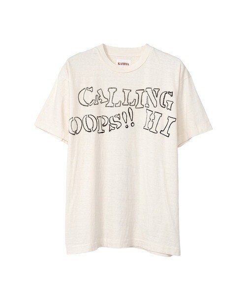 KAMIYA 'CALLING' Printed Bleach T-shirt