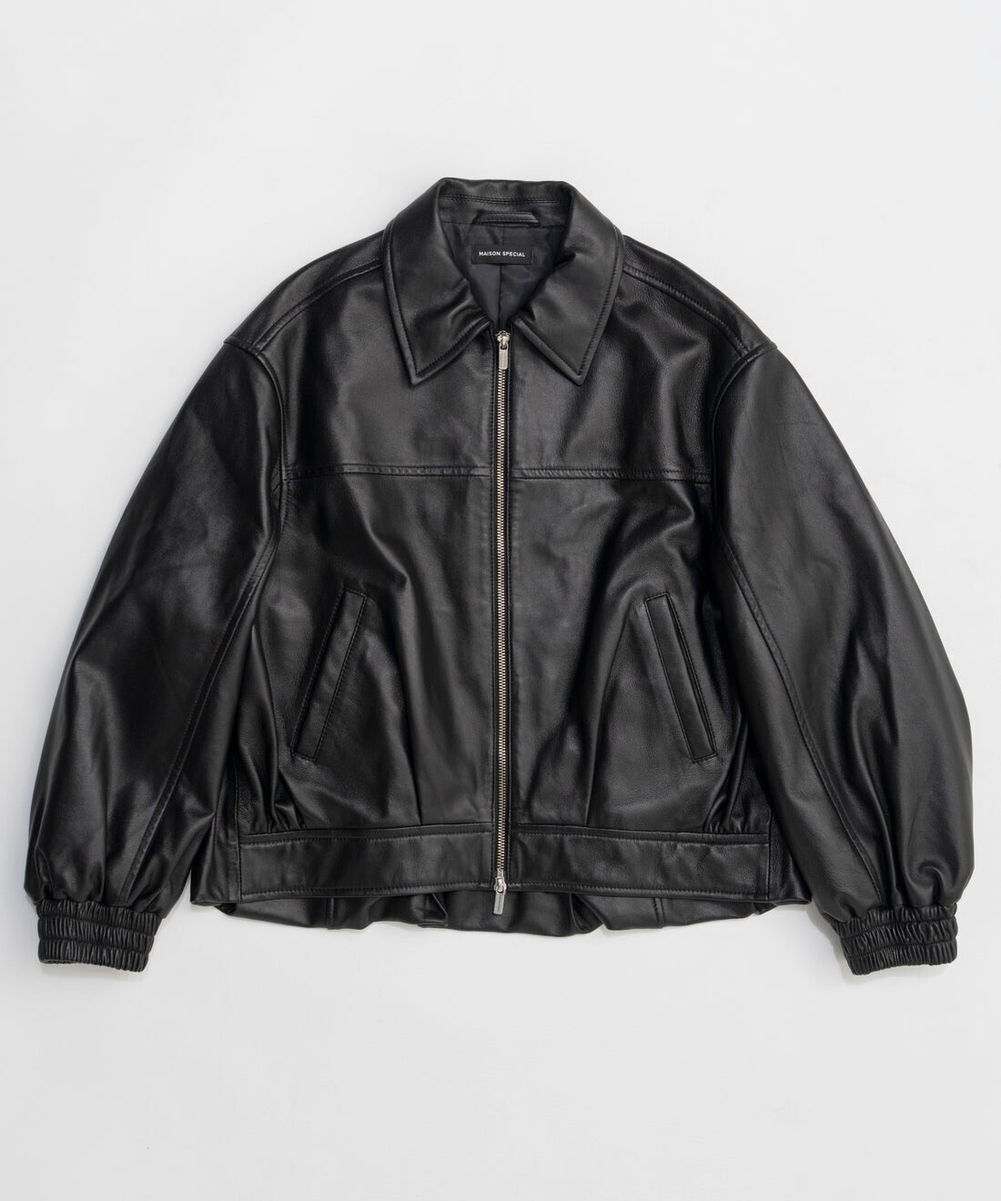 MAISON SPECIAL Voluminous Leather Blouson
