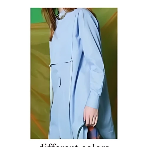 MAISON SPECIAL Supima Cotton Stand Collar Long Shirt