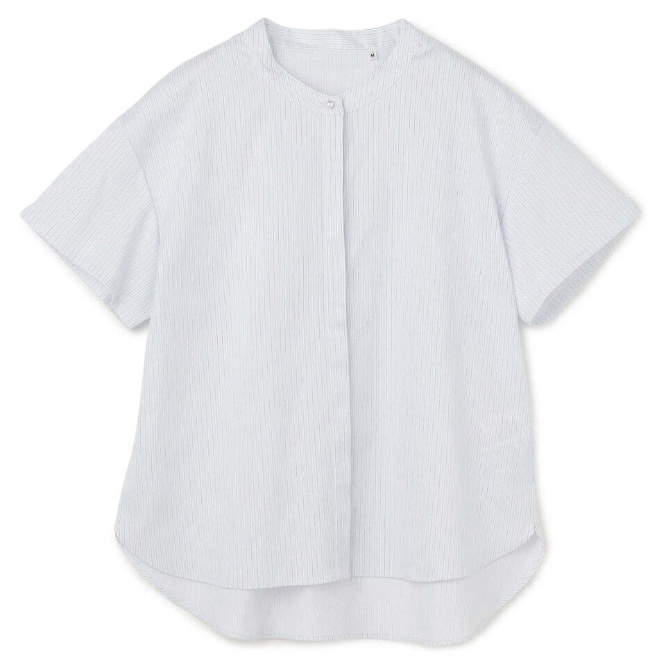 AOKI' AOKI  Cool Touch Short Sleeve Band Collar Shirt