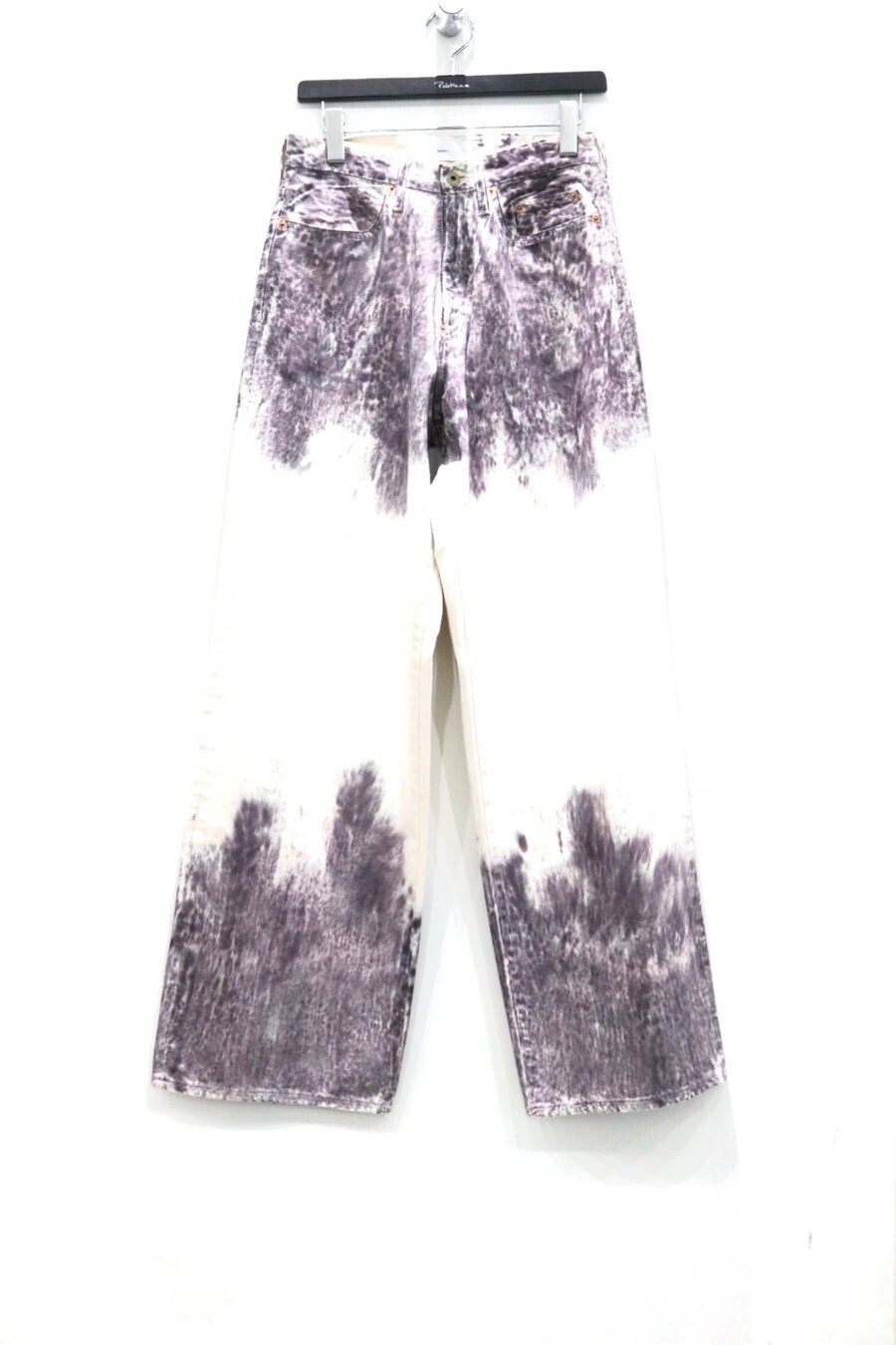 SUGARHILL MELT DYE MODERN DENIM WIDE CUT(PURPLE GRAY)