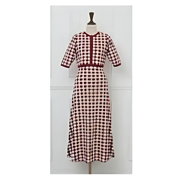 MISTREASS Gingham Check Knit Dress & Cardigan