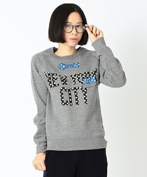 BEAMS T OVER TEE / NYC TIE クルーネック スウェット