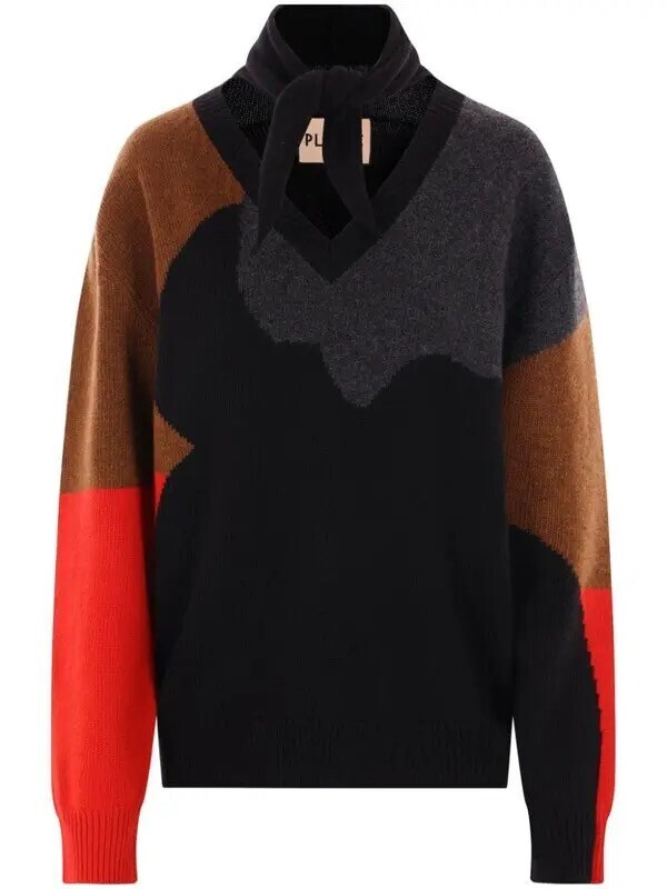 PLAN C Colour-Block Jumper