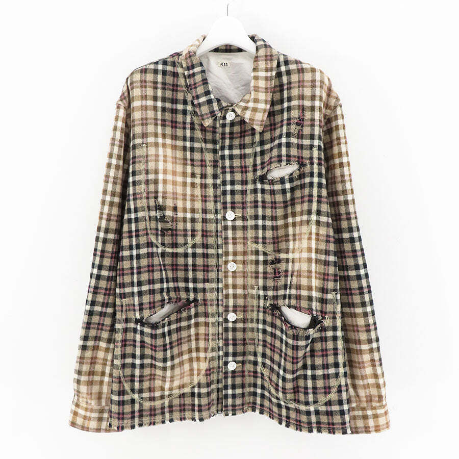 KHOKI Vintage finished reversible shirt