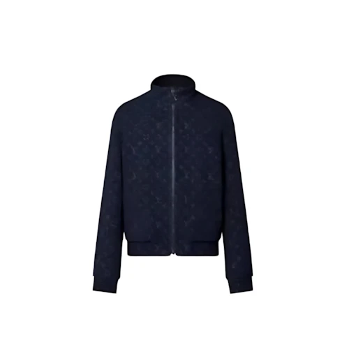 LOUIS VUITTON モノグラムウールブークレットジップブルゾン