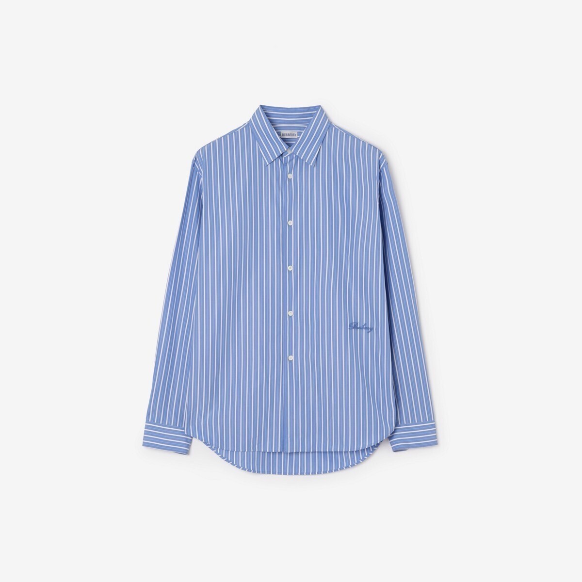 BURBERRY リラックスフィット ストライプ コットンシャツ