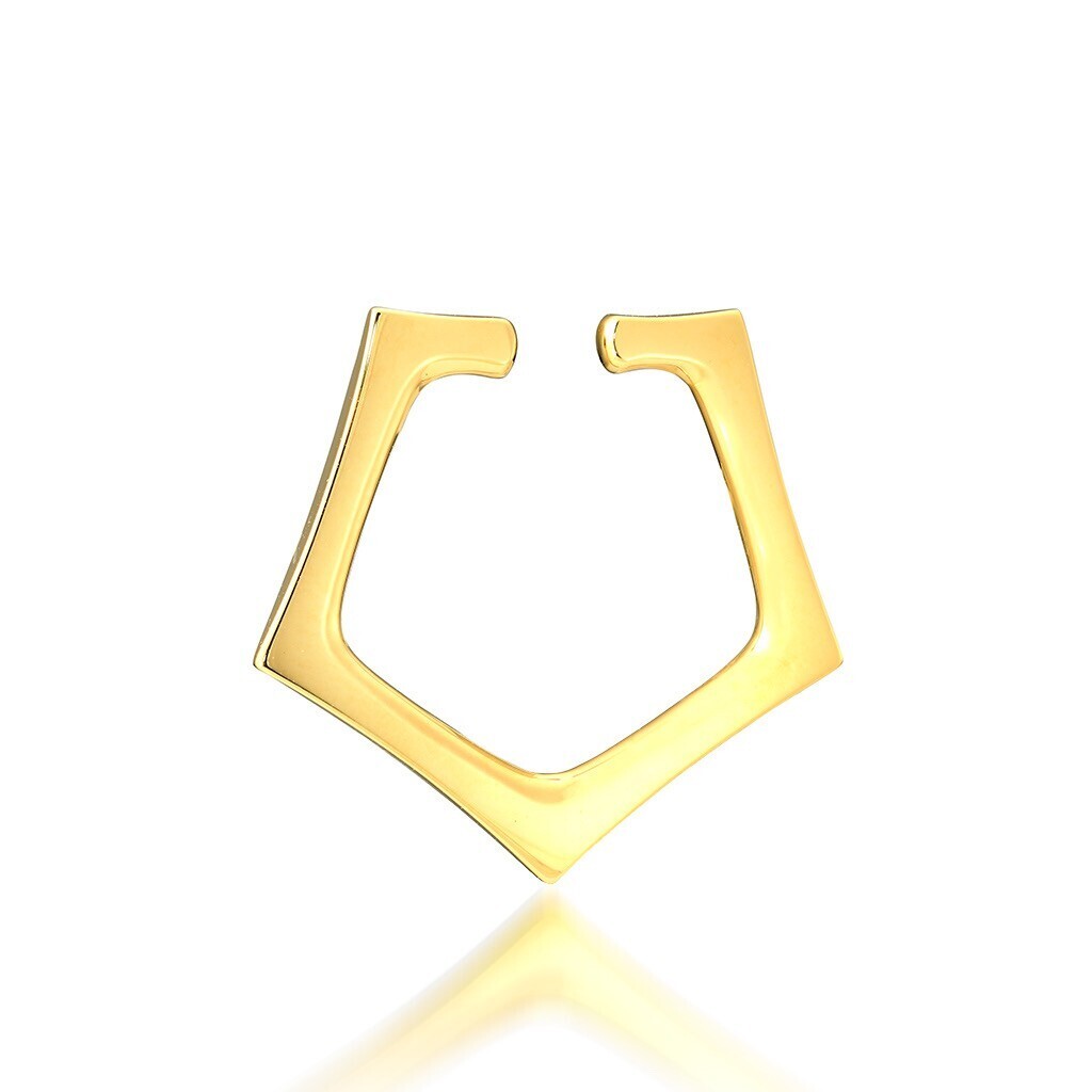 STAR JEWELRY K10 イヤーカフFIVE POINT EAR CUFF