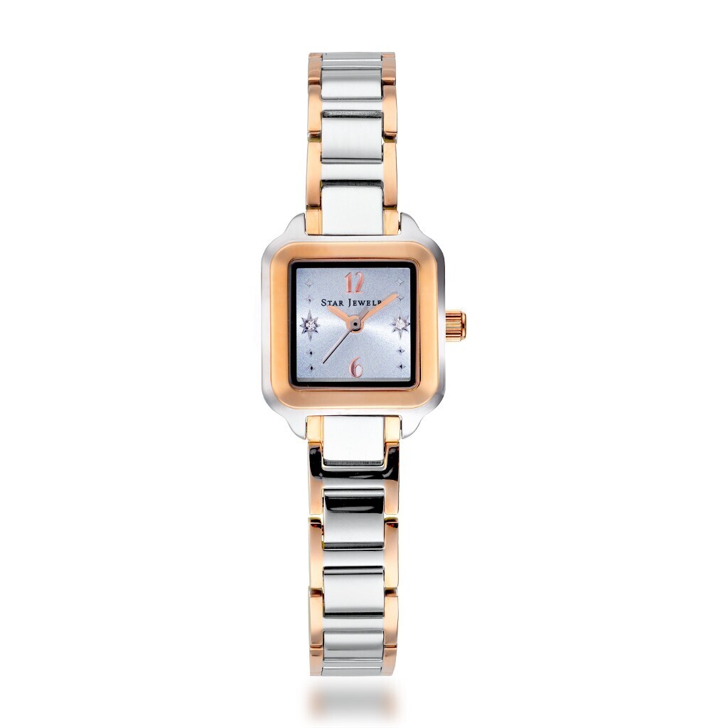 STAR JEWELRY STEEL ウォッチ DIAMOND SQUARE WATCH