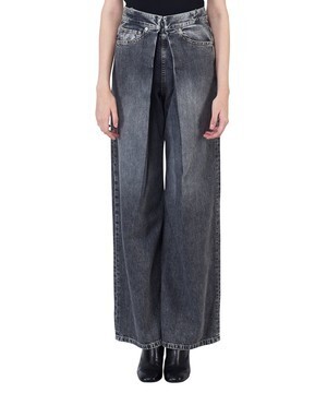 JOHN LAWRENCE SULLIVAN WASHED DENIM WIDE PANTS