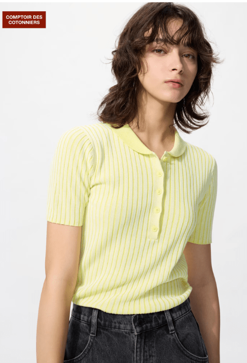 UNIQLO プリーツニットポロセーター