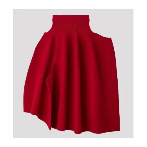CFCL POTTERY CREASE GLITTER ASYMMETRIC SKIRT