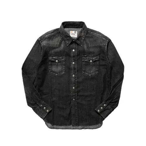 SubCulture SKULLTAG BLACKDENIM WESTERN SHIRT