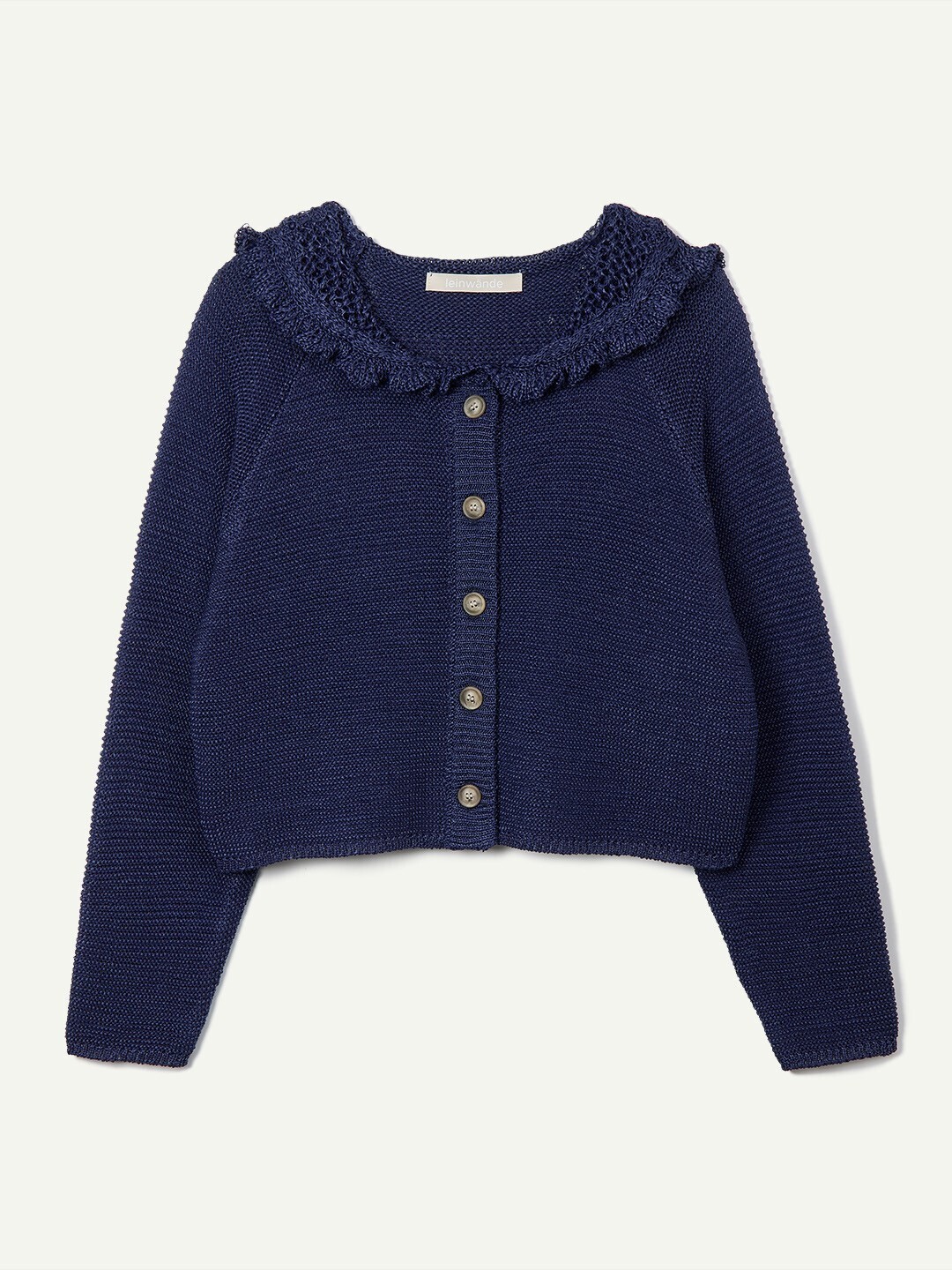 leinwände Sailor Crochet Cardigan / Navy