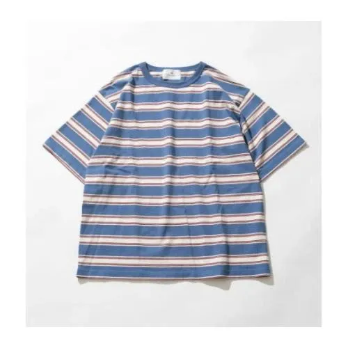 Sonny Label レトロボーダーハーフスリーブTシャツ