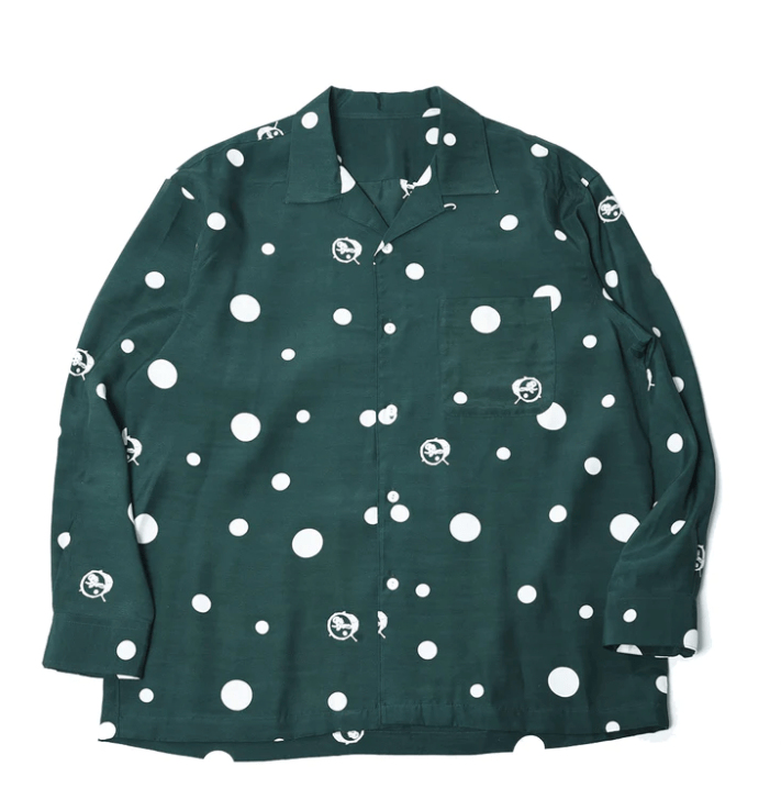 The Stylist Japan TSJP POLKA DOT OPEN COLLAR SHIRTS