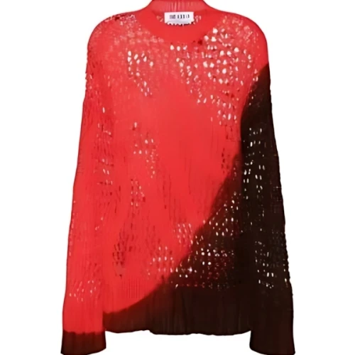 THE ATTICO ombré open-knit jumper